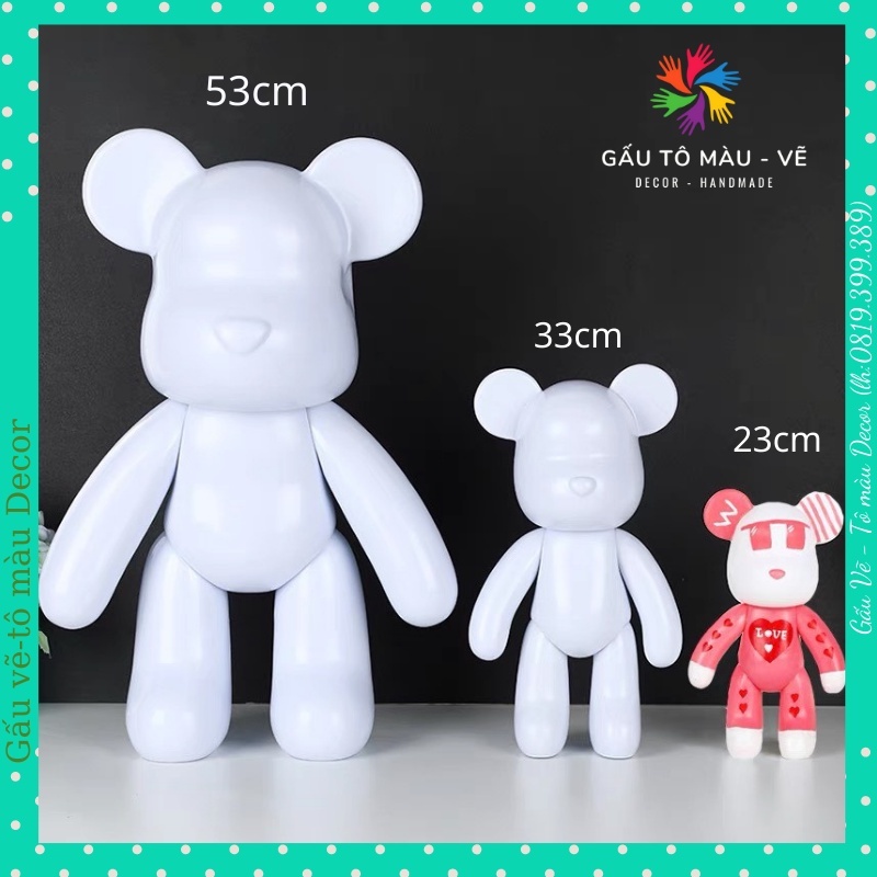 bearbrick tô màu nghệ thuật