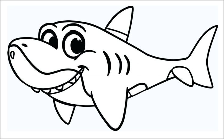 bộ sưu tập tô màu baby shark