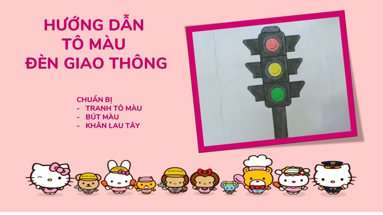 bộ sưu tập tranh tô màu đèn giao thông.