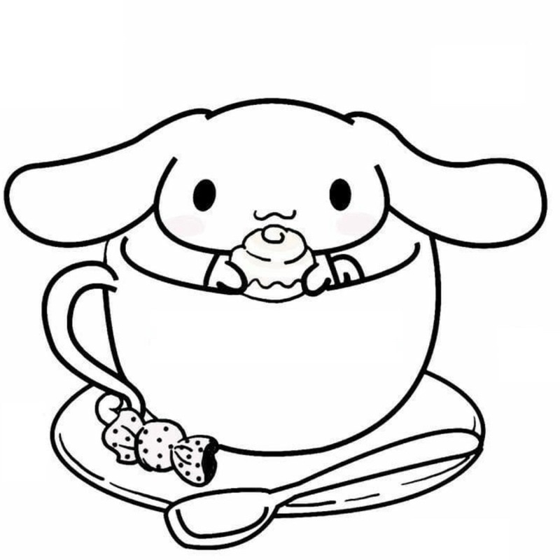 coloring pages tranh tô màu cinnamoroll 0016