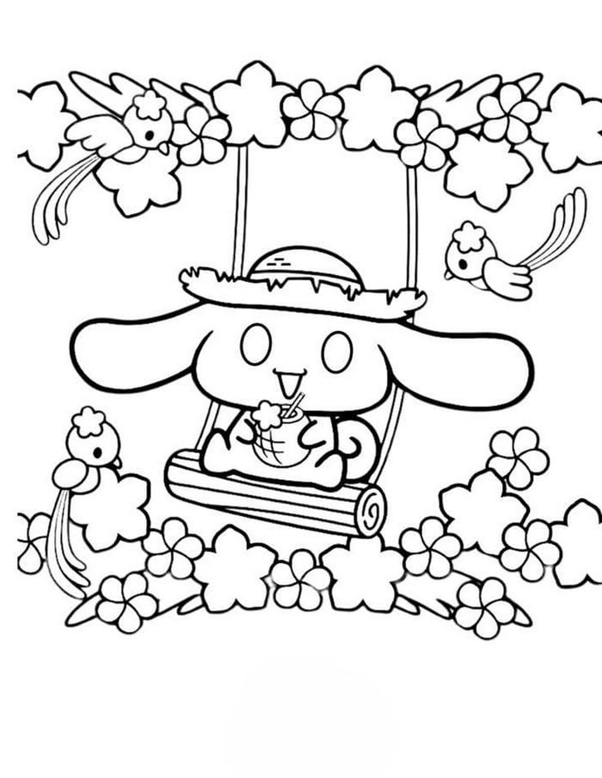 coloring pages tranh tô màu cinnamoroll 0017