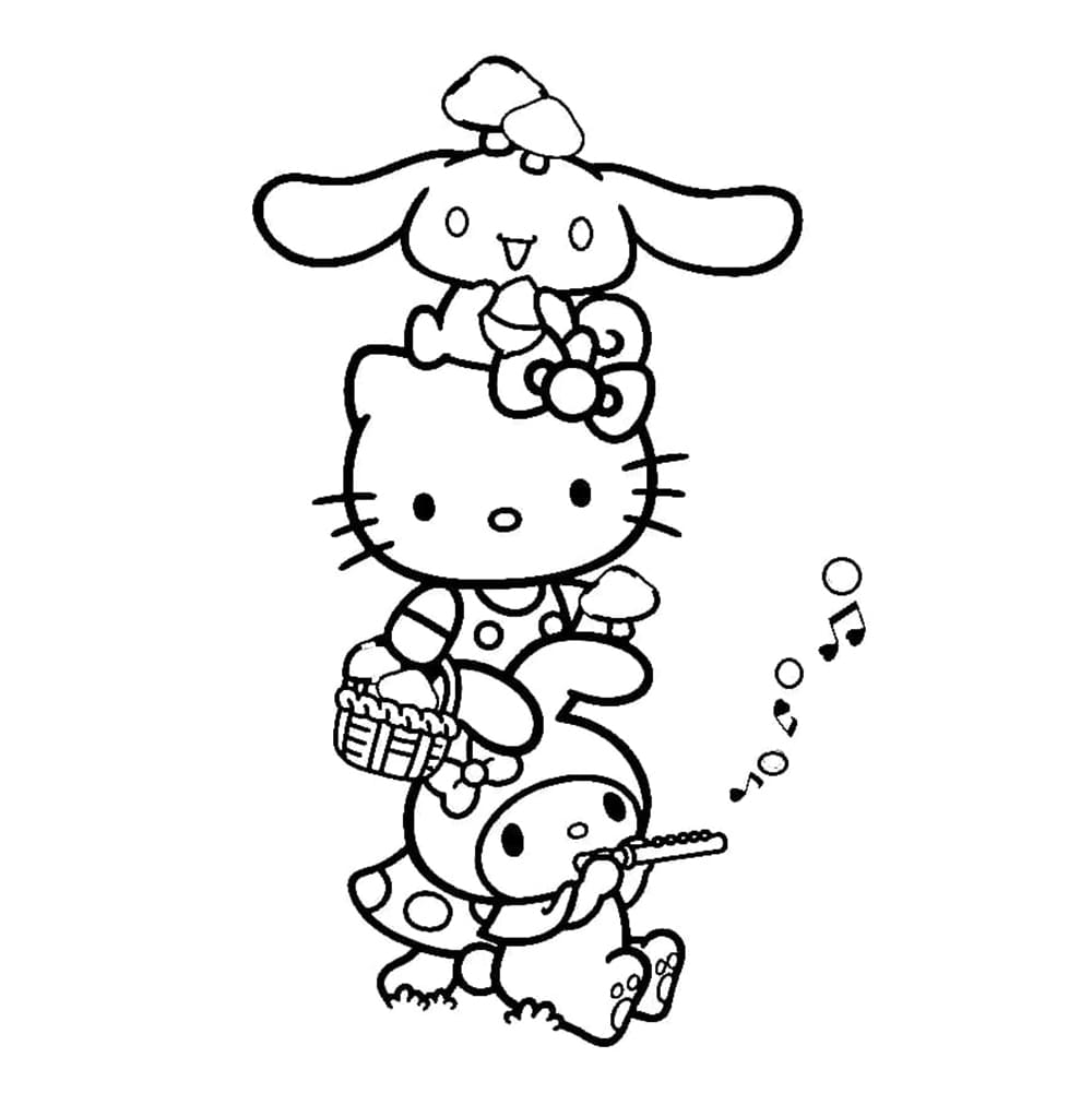 coloring pages tranh tô màu cinnamoroll 0028