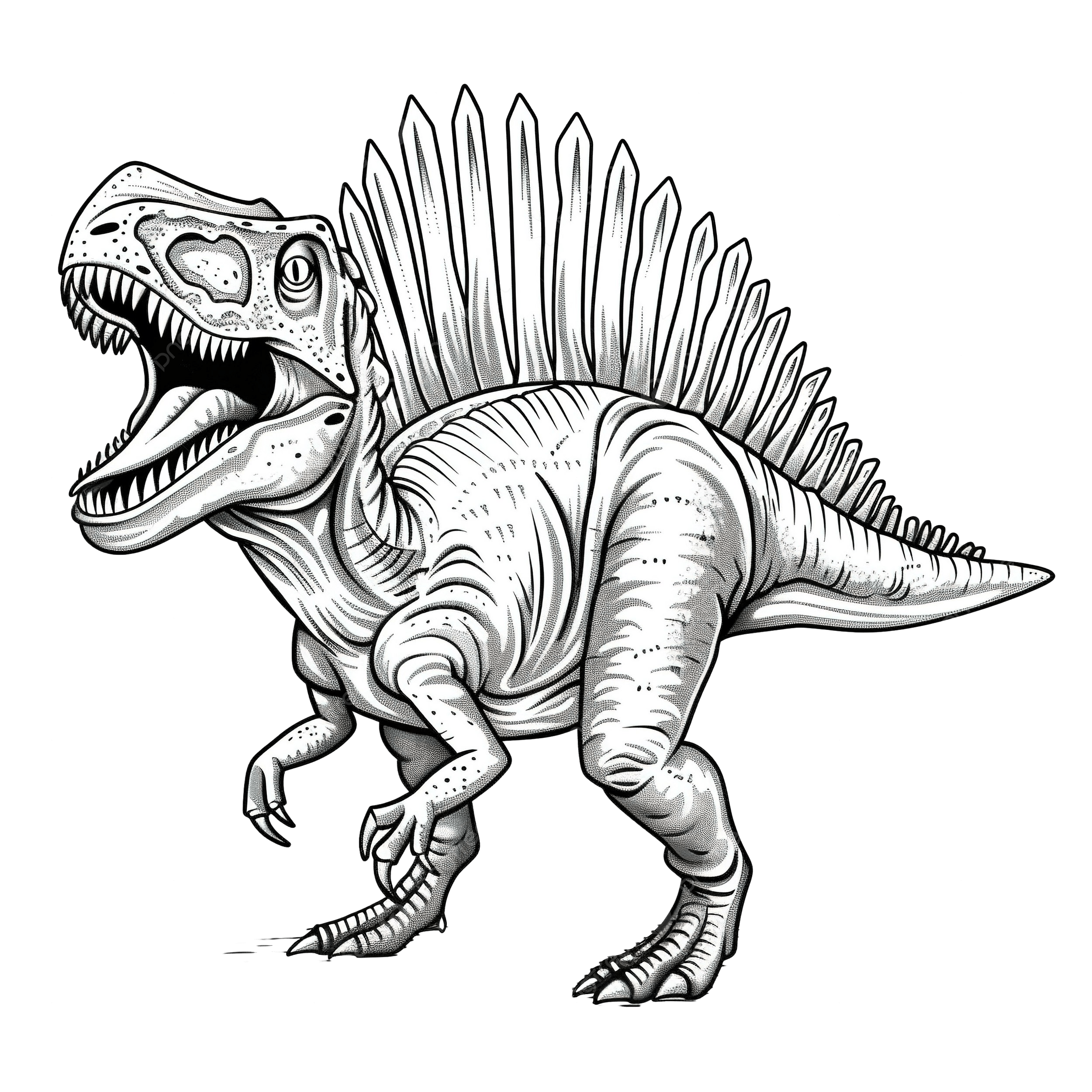 dinosaurs tô màu vẽ khủng log bao chua 0011