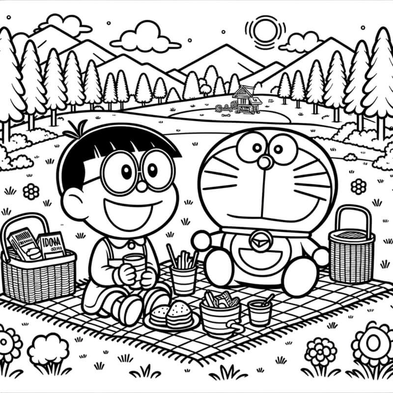 doraemon tô màu 0010