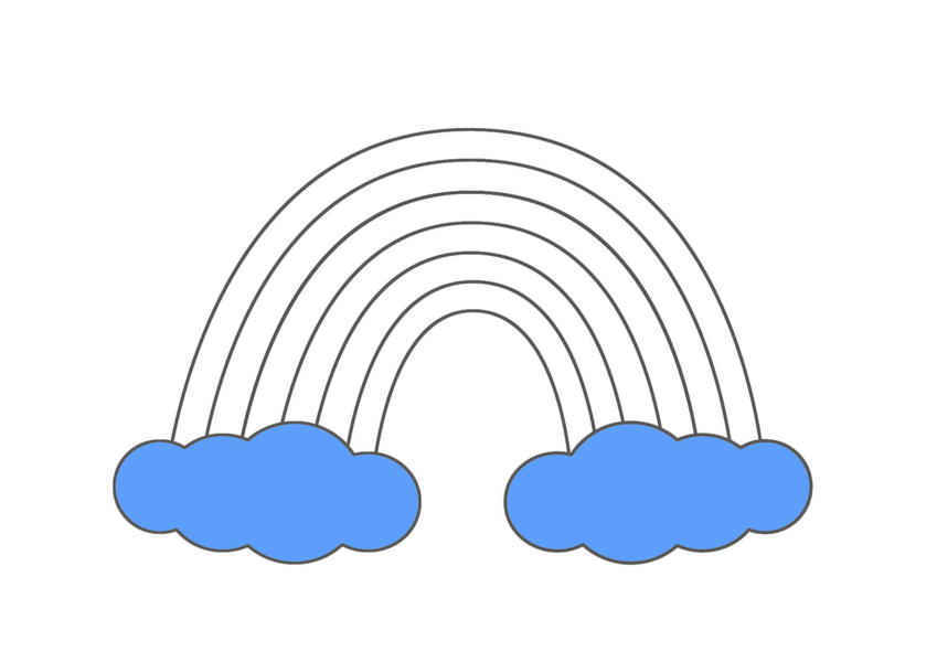 hướng dẫn tô màu cầu vồng sáng tạo