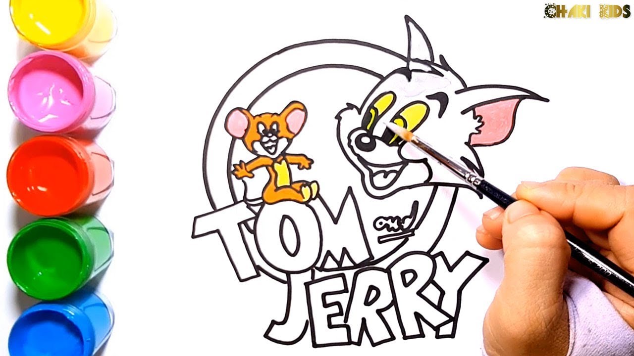 hướng dẫn tô màu Tom và Jerry