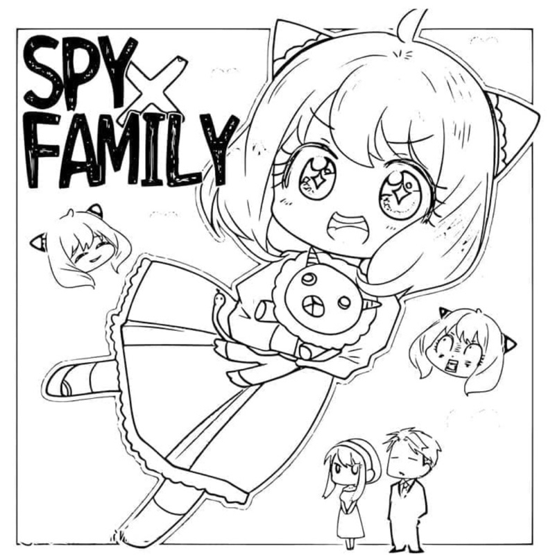 phát triển kỹ năng tô màu với Spy x Family