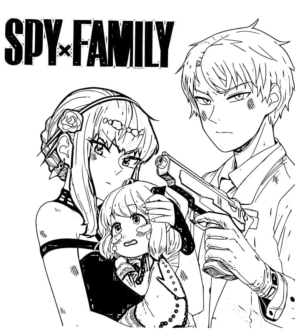 sáng tạo với tranh tô màu Spy x Family