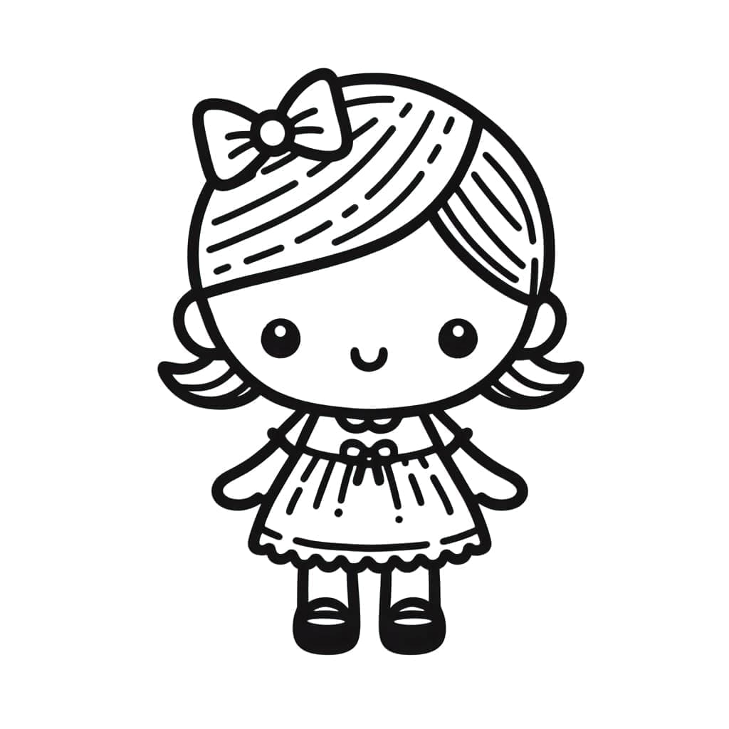 tô màu búp bê chibi 0015