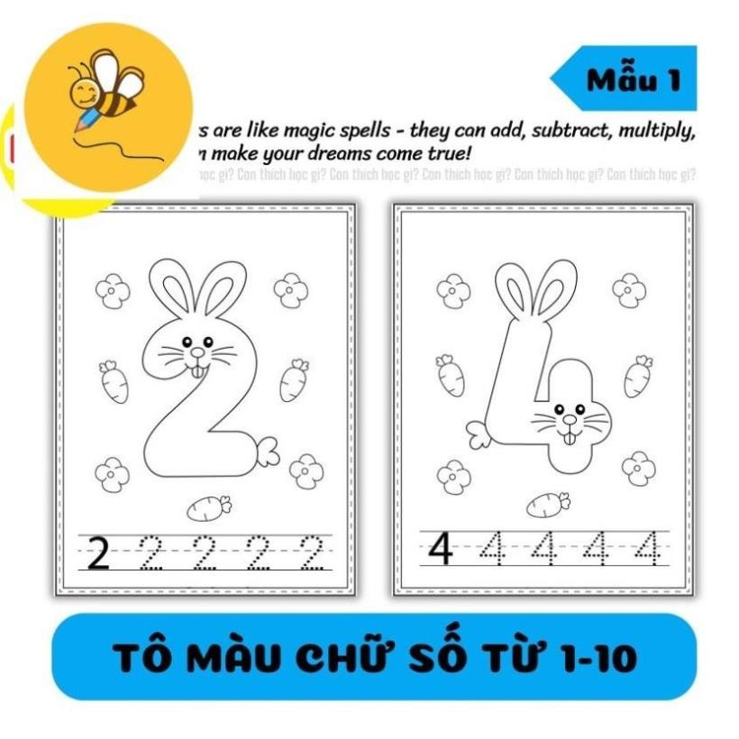 tô màu chữ số 0016