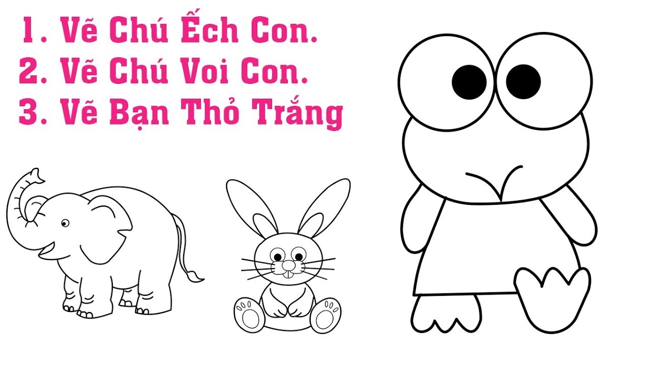 tô màu con ếch dễ thương 0010