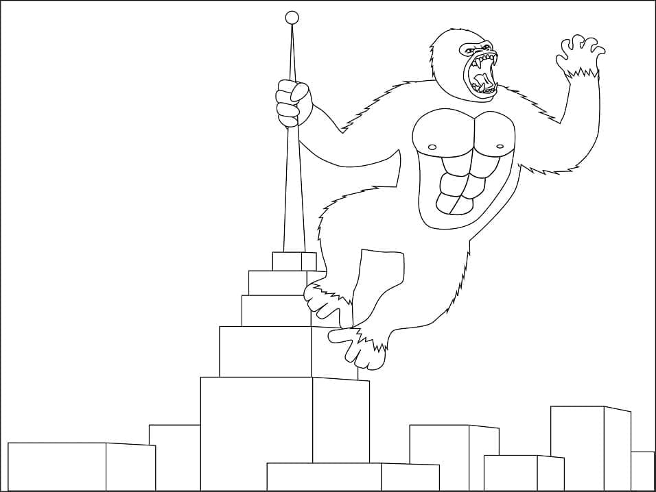 tô màu king kong 0025