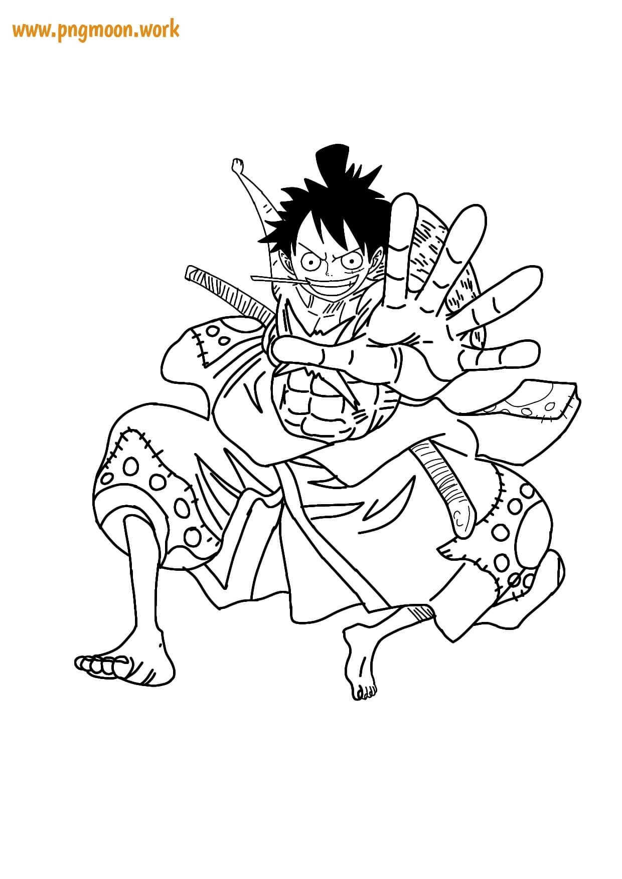 tô màu luffy gear 6 0014