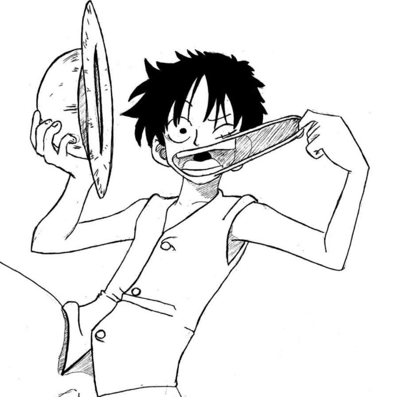 tô màu luffy 0019