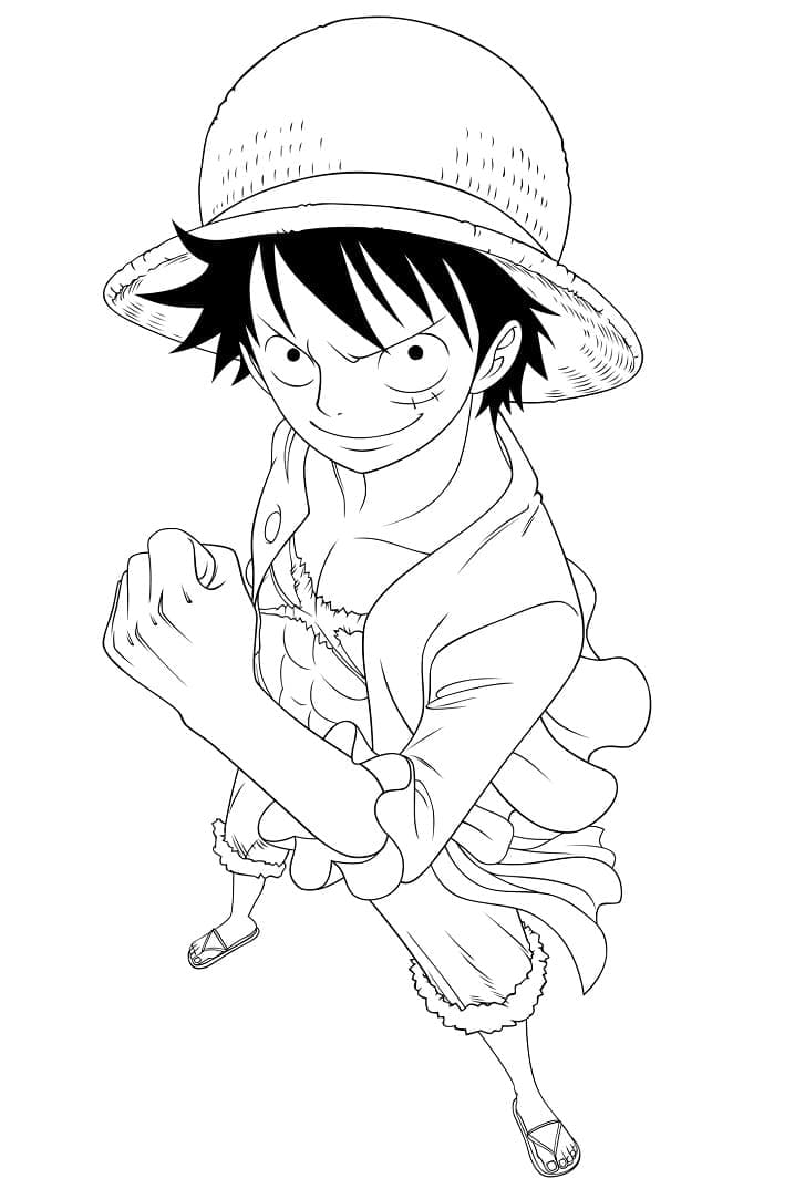 tô màu luffy 0012