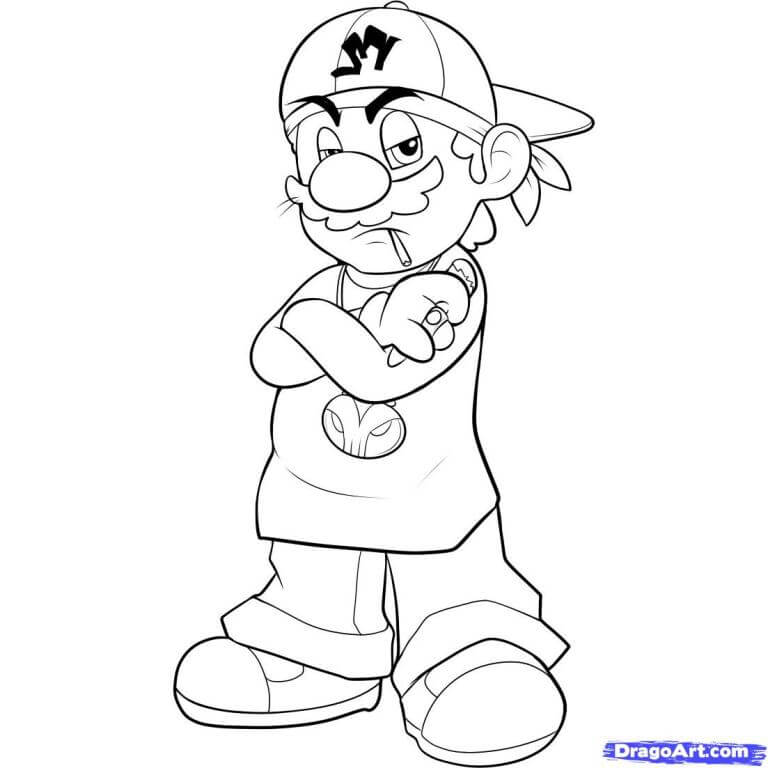 tô màu mario 0013