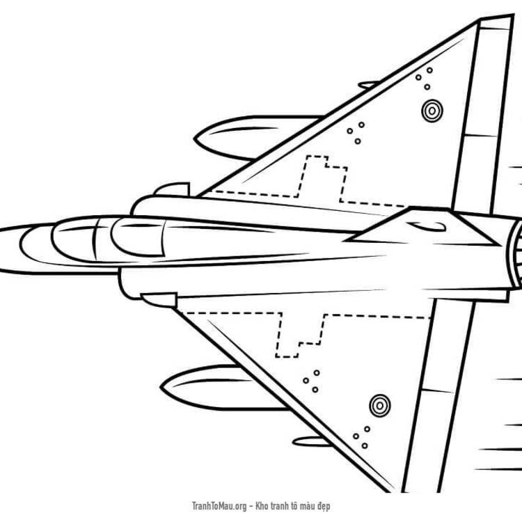 tô màu máy bay chiến đấu 0025
