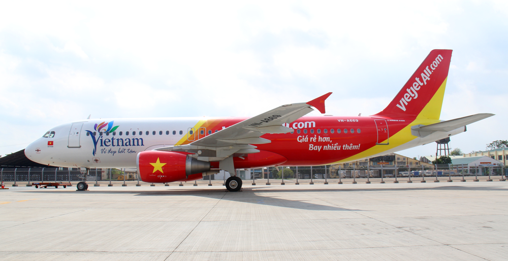 tô màu máy bay vietjet 0022