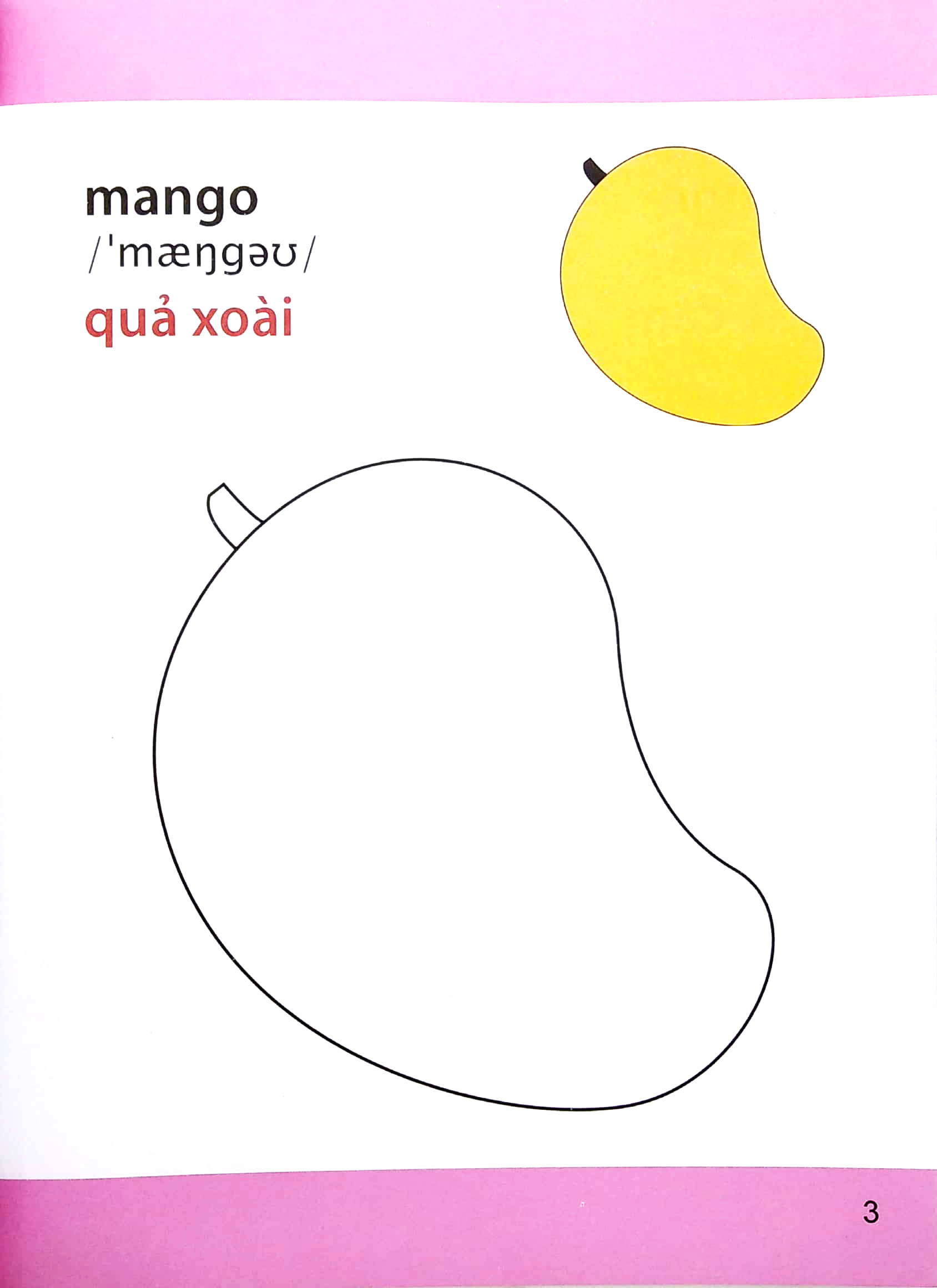 tô màu quả xoài 0029