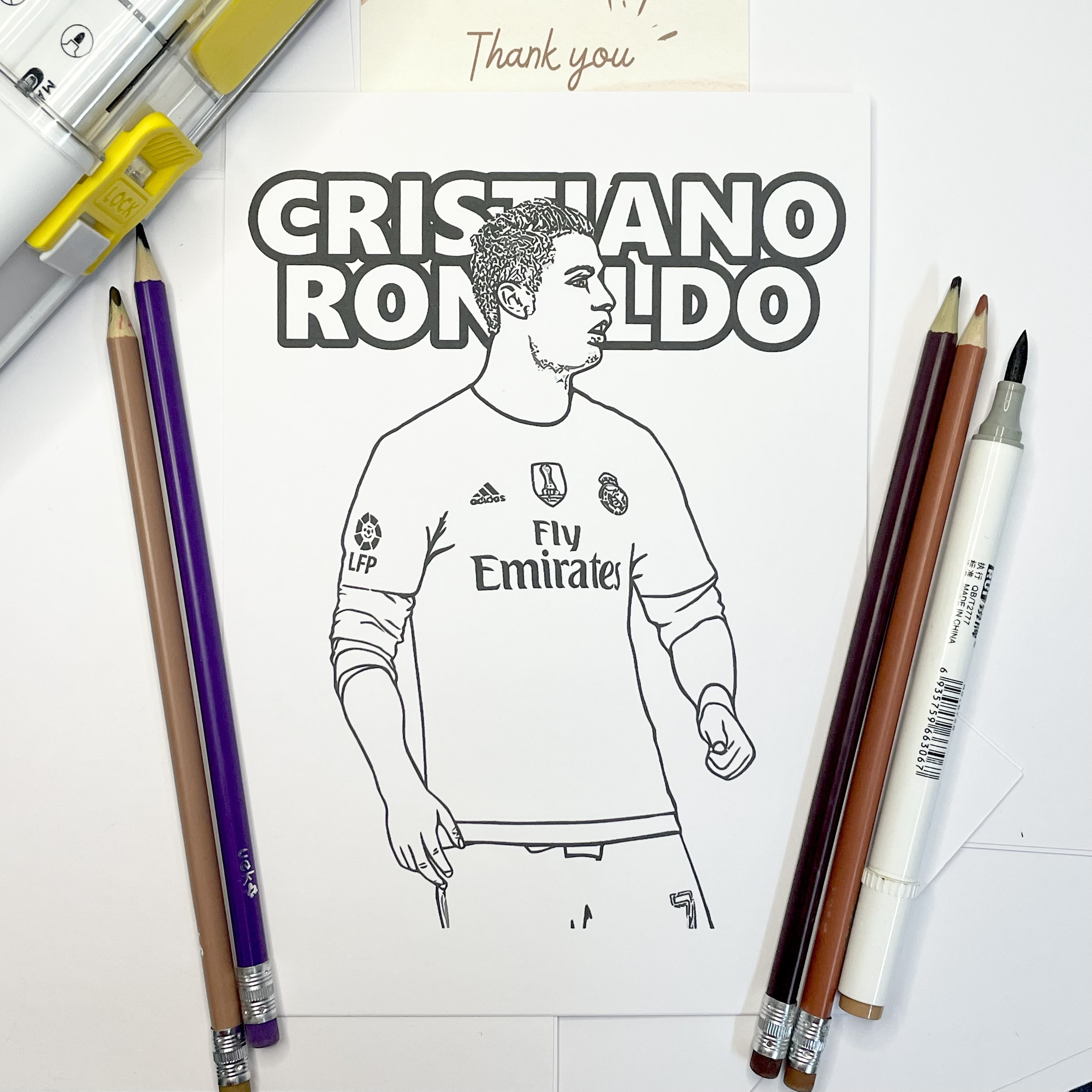 tô màu ronaldo 0012