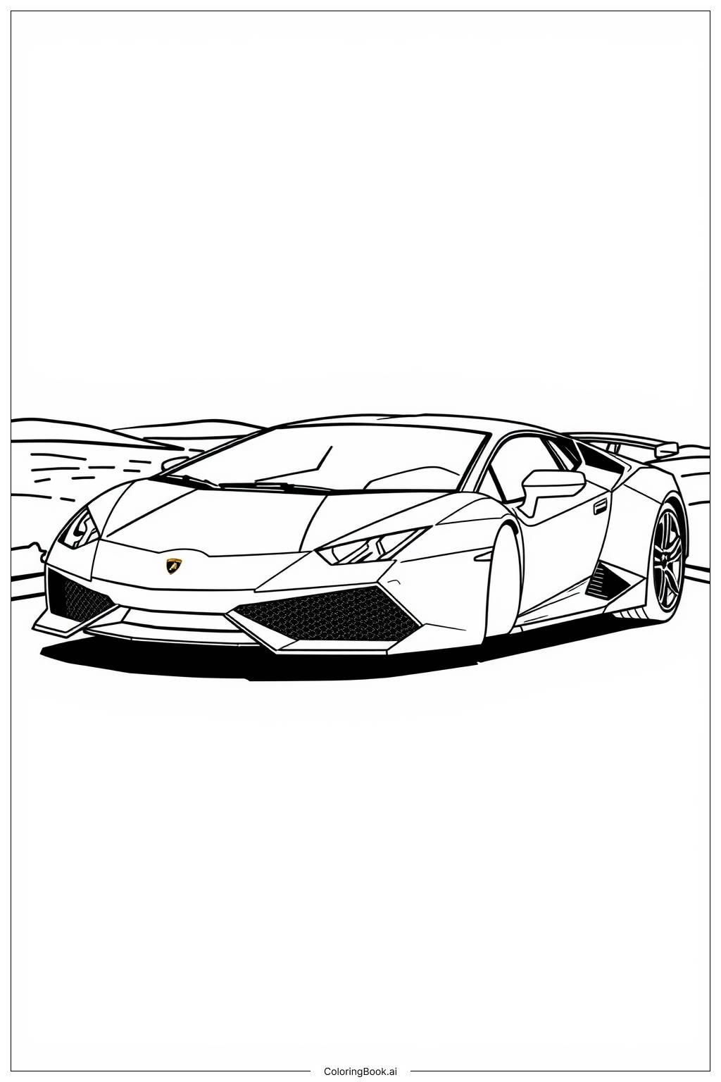 tô màu siêu xe lamborghini 0012