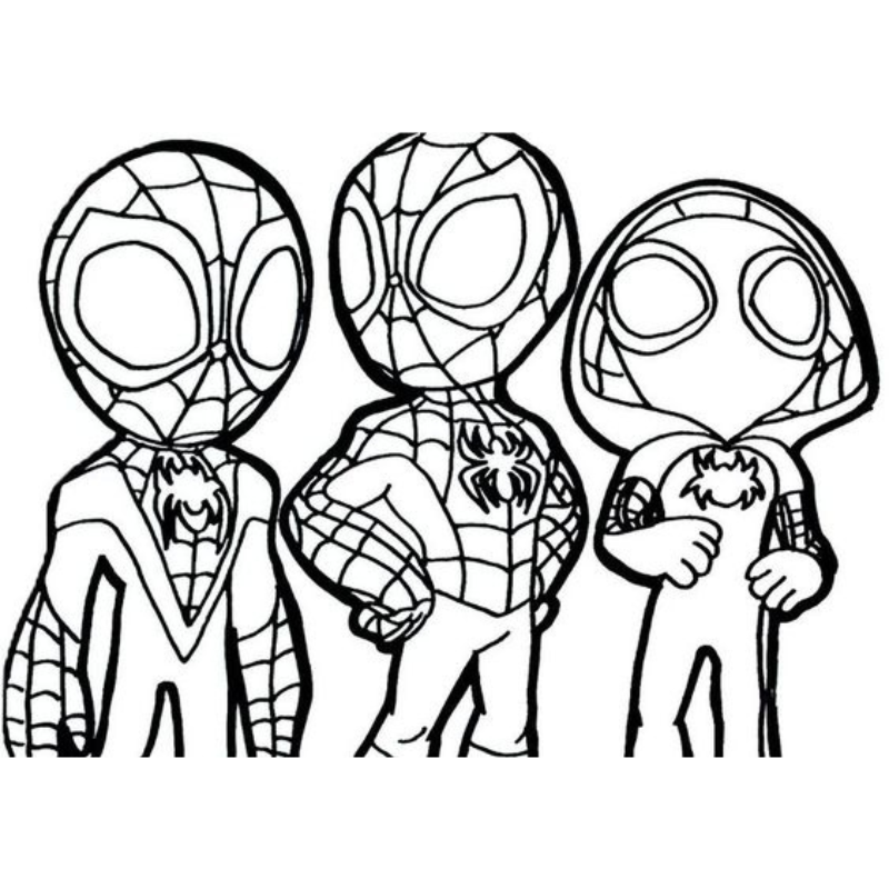 tô màu spider man 0011