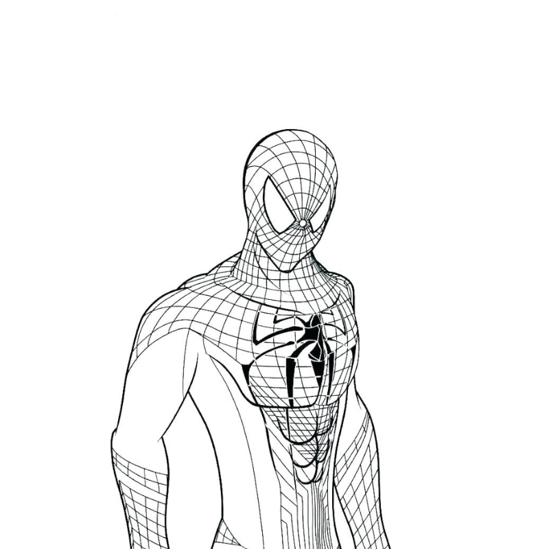 tô màu spider man 0016