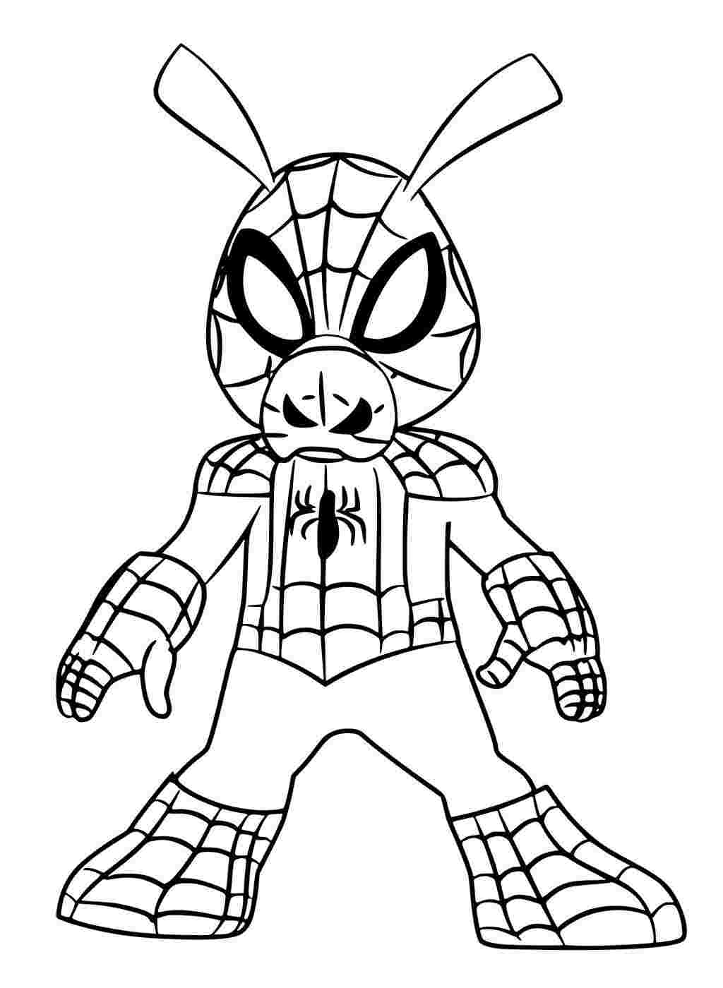 tô màu spider man 0021