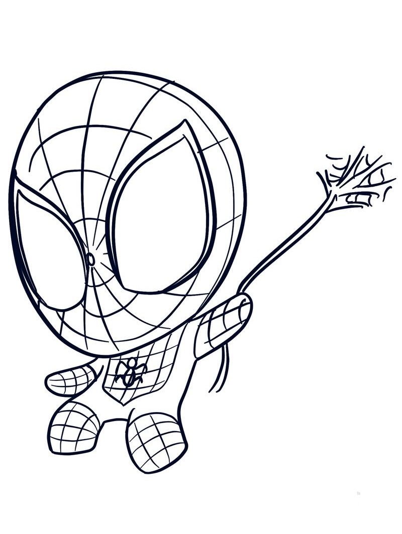 tô màu spider man 0024