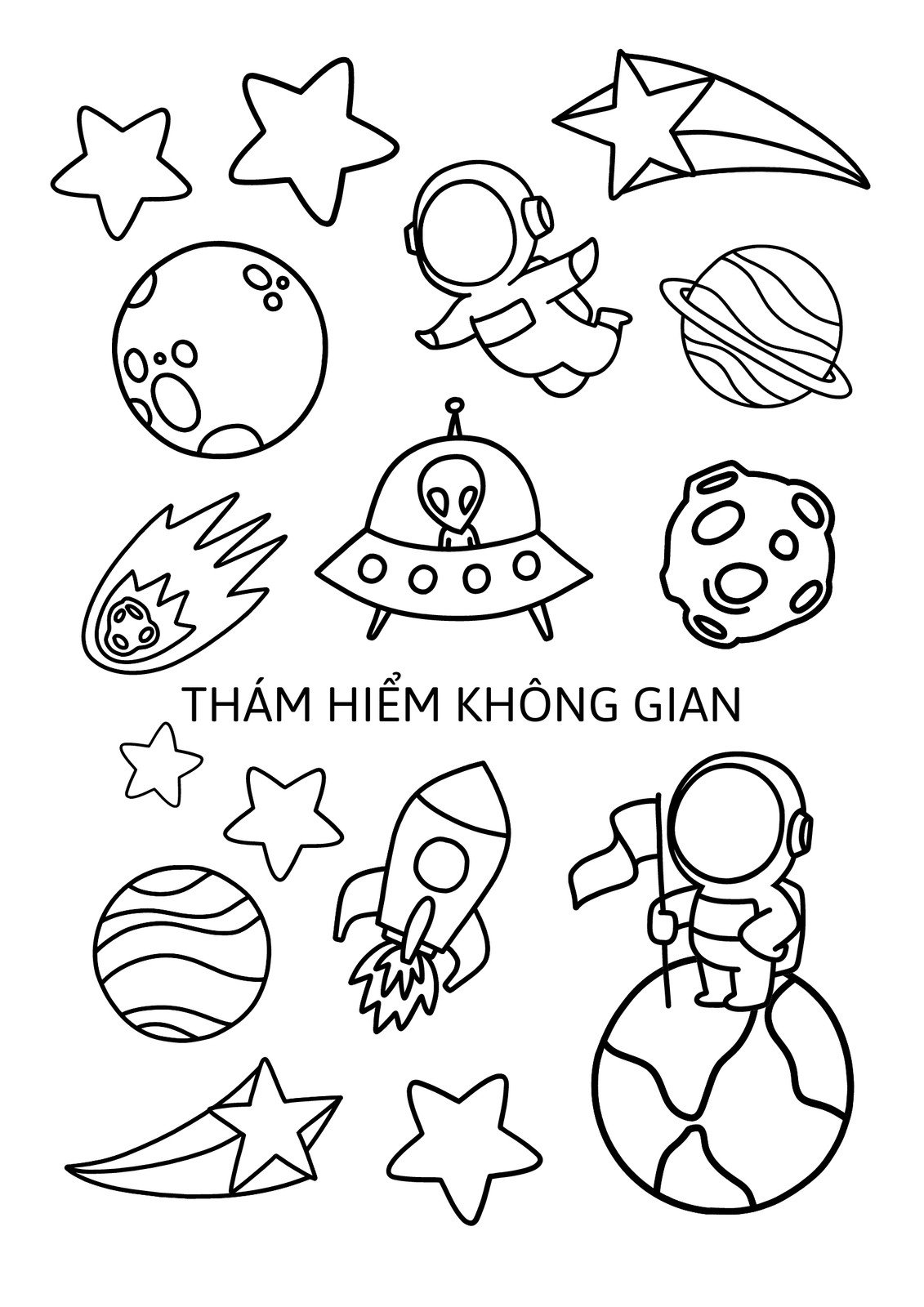 tranh tô màu sticker cute 0014