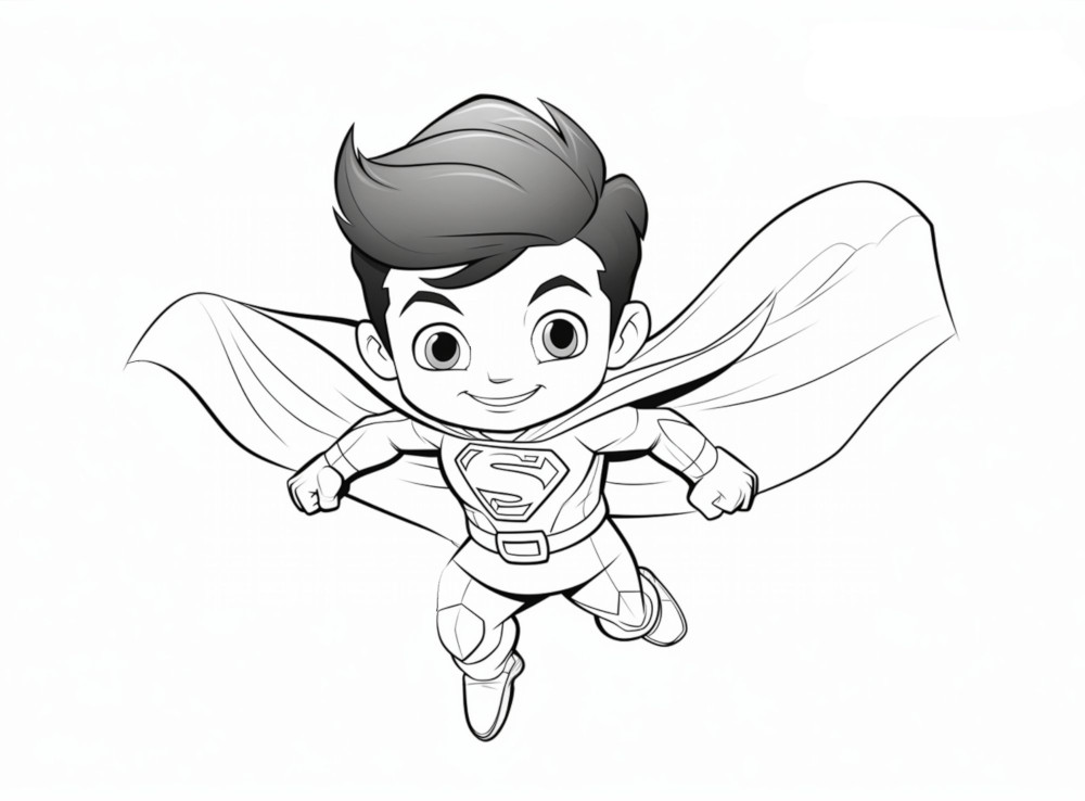 tô màu superman 0026