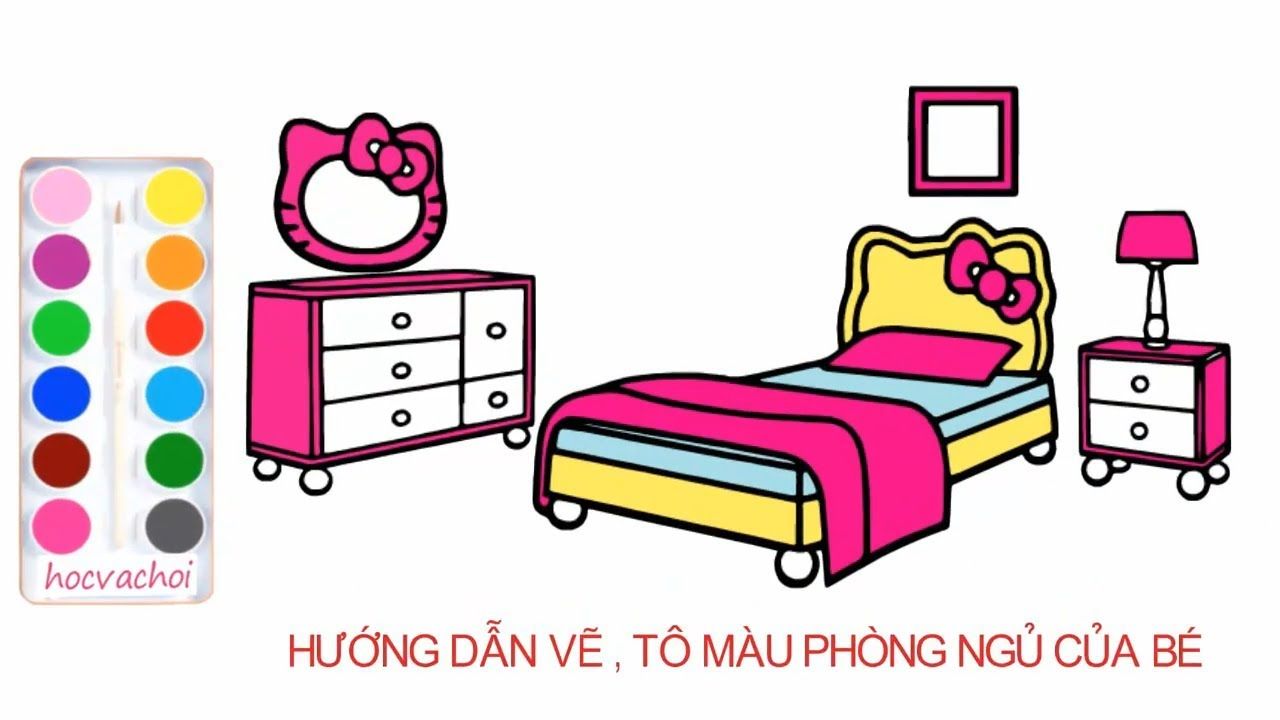 tô màu vẽ phòng ngủ 0012