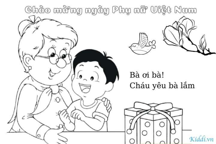 tranh tô màu ngày 20/10 0025