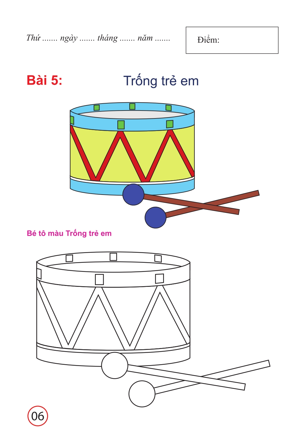 tranh tô màu đồ chơi của bé 0023