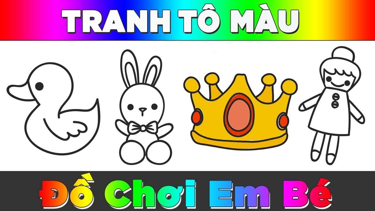 tranh tô màu đồ chơi của bé 0028