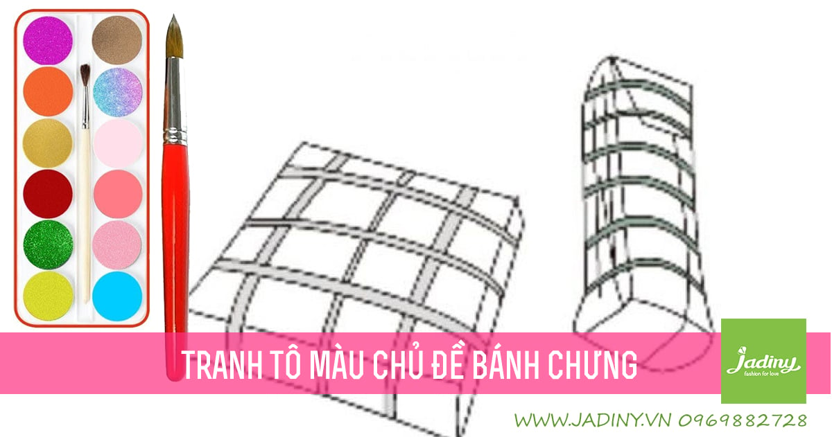 tranh tô màu gói bánh chưng ngày tết 0022