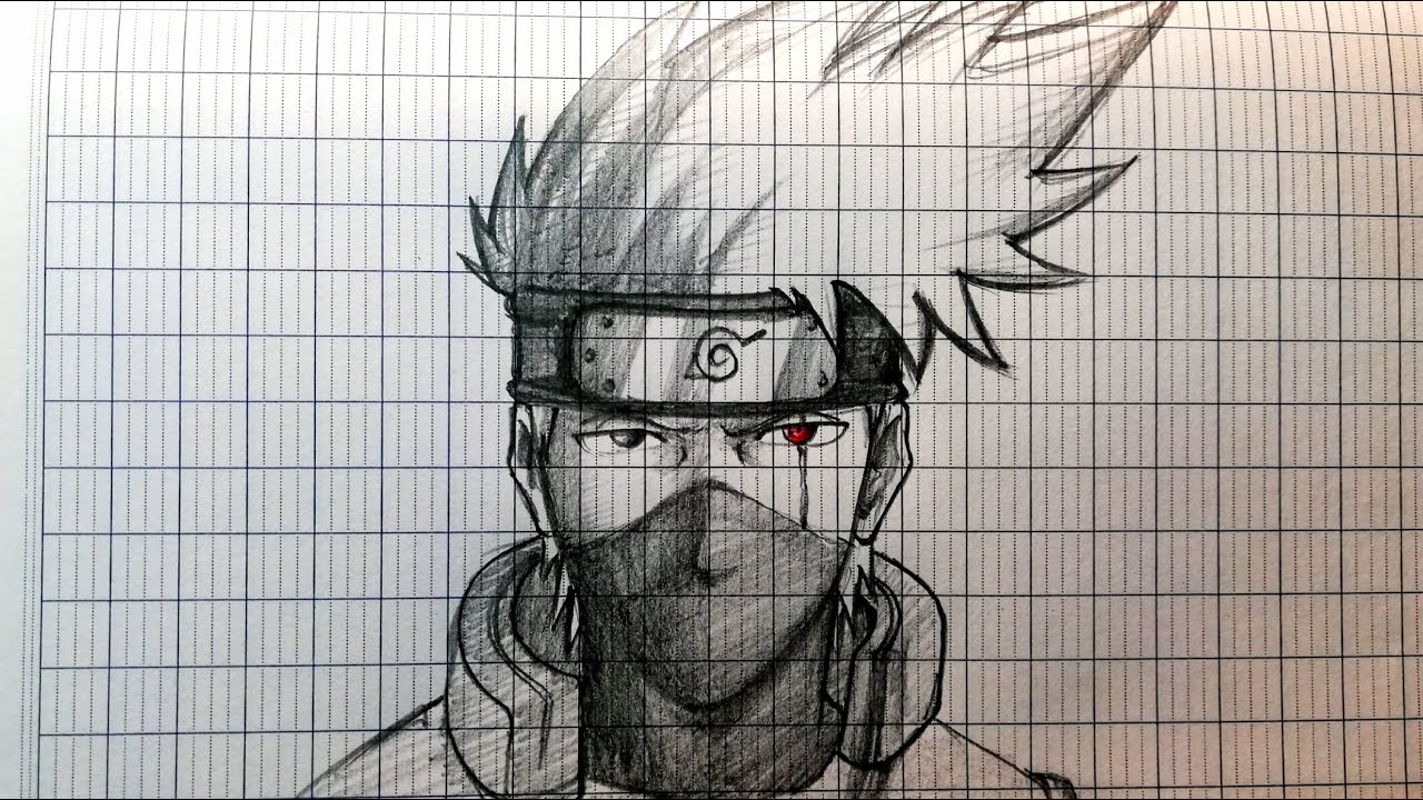 tranh tô màu kakashi 0022