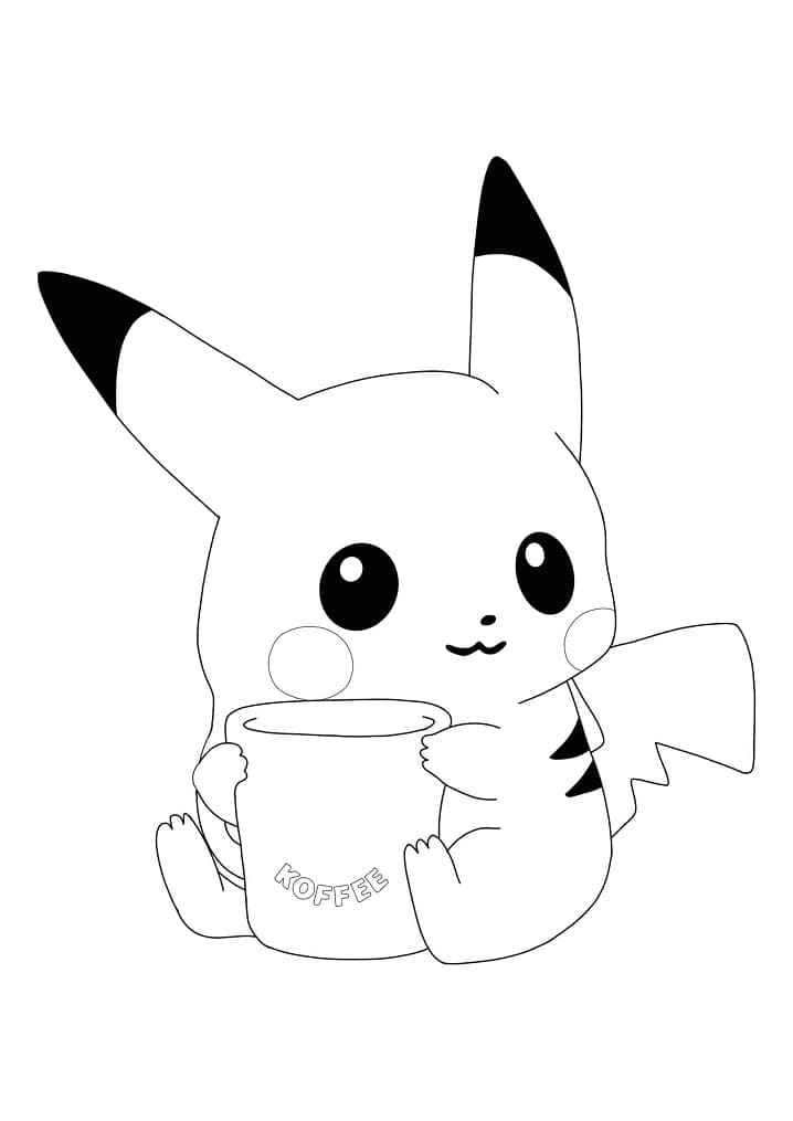 tranh tô màu pikachu đẹp nhất