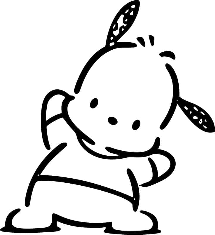 tranh tô màu pochacco 0019