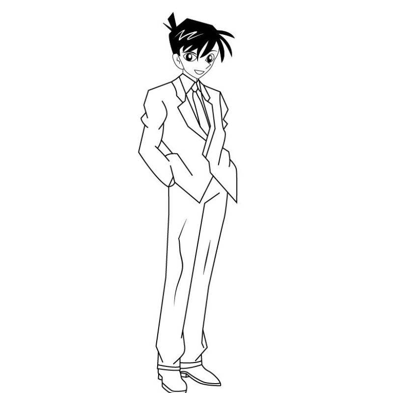 tranh tô màu shinichi và ran 0011