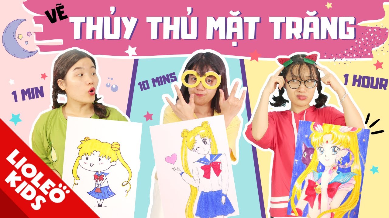 tranh tô màu thủy thủ mặt trăng pha lê 0025