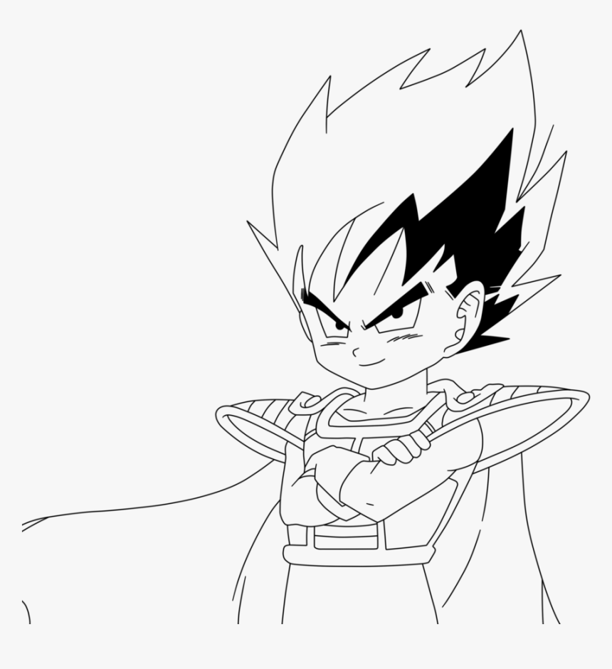 tranh tô màu vegeta 0012