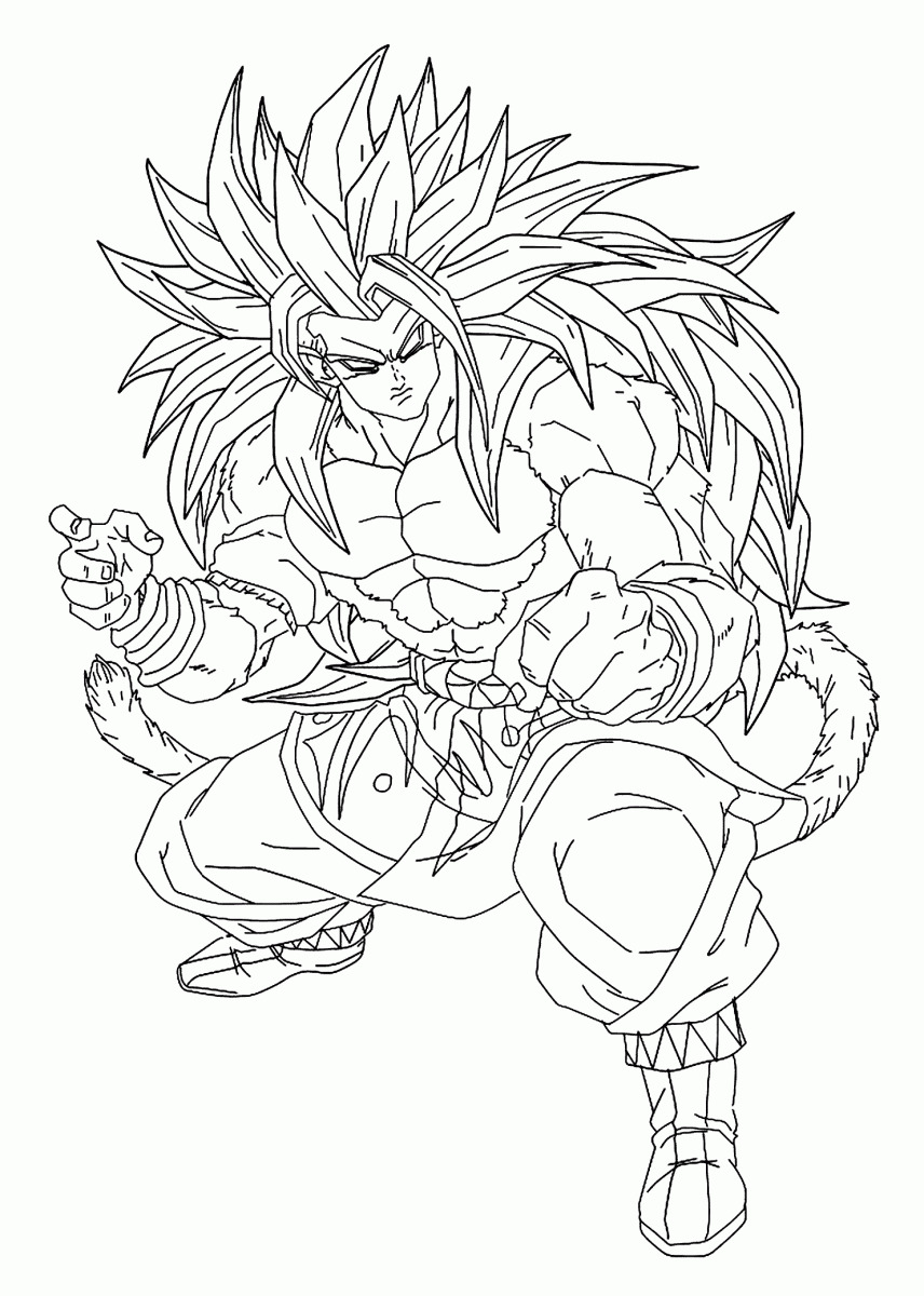 tranh tô màu vegito 0014