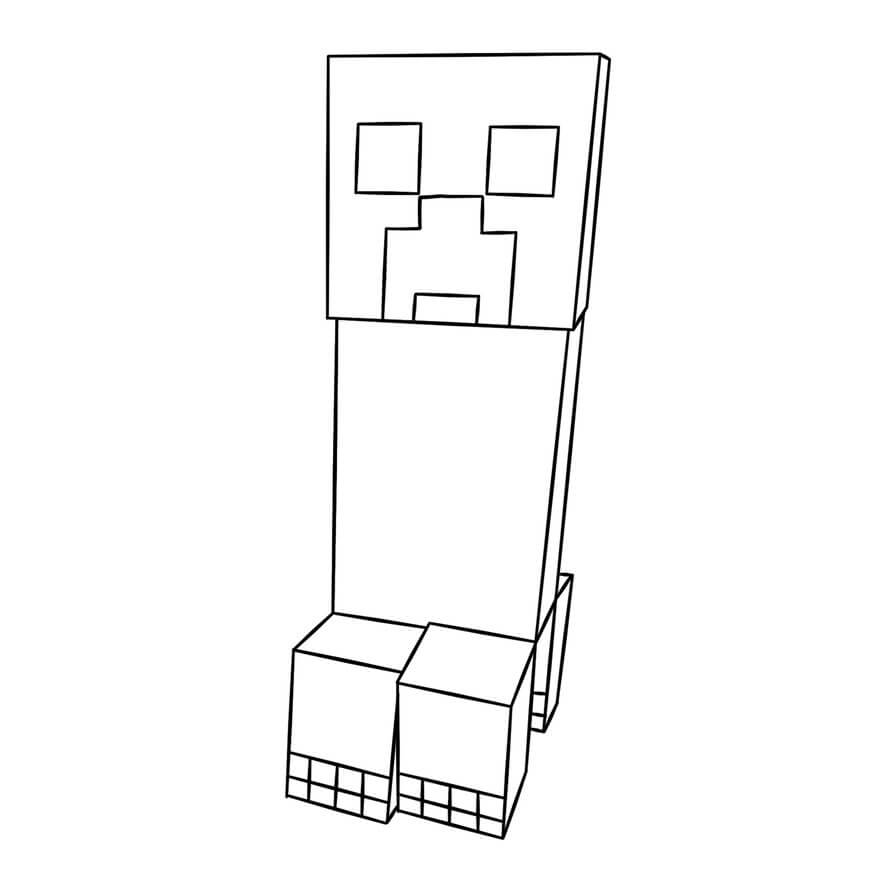 ý tưởng tô màu Enderman từ Minecraft