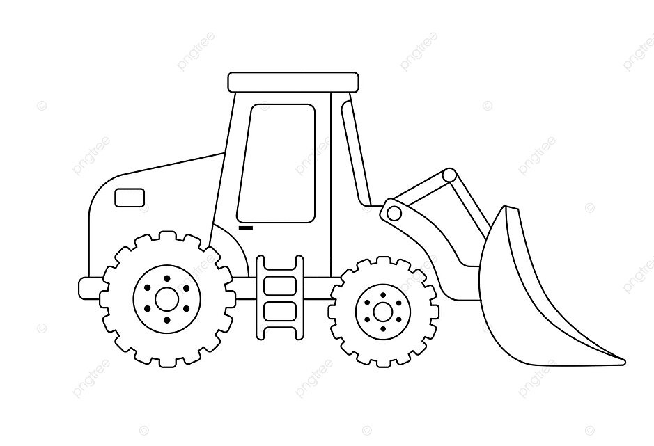 Tô màu máy xúc sống động cùng trải nghiệm sáng tạo cho bé